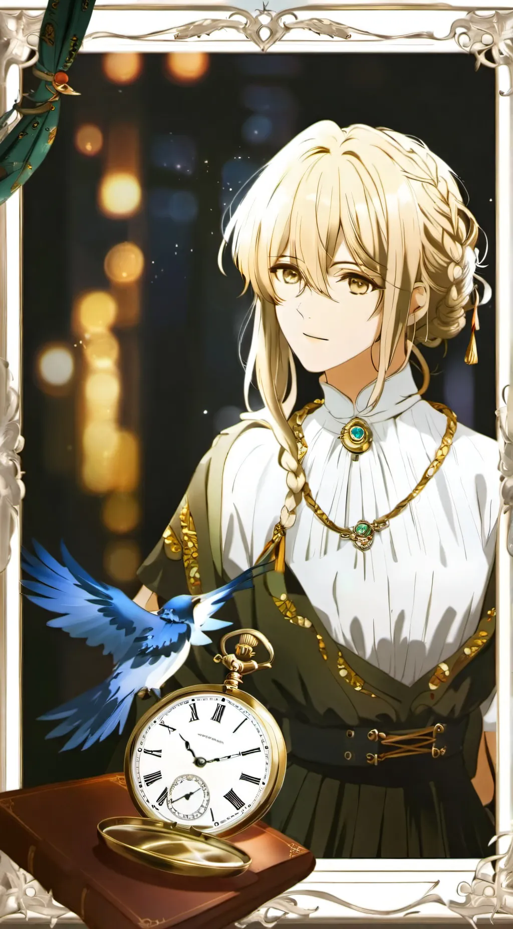 ai character: Aki Katsuragi  background