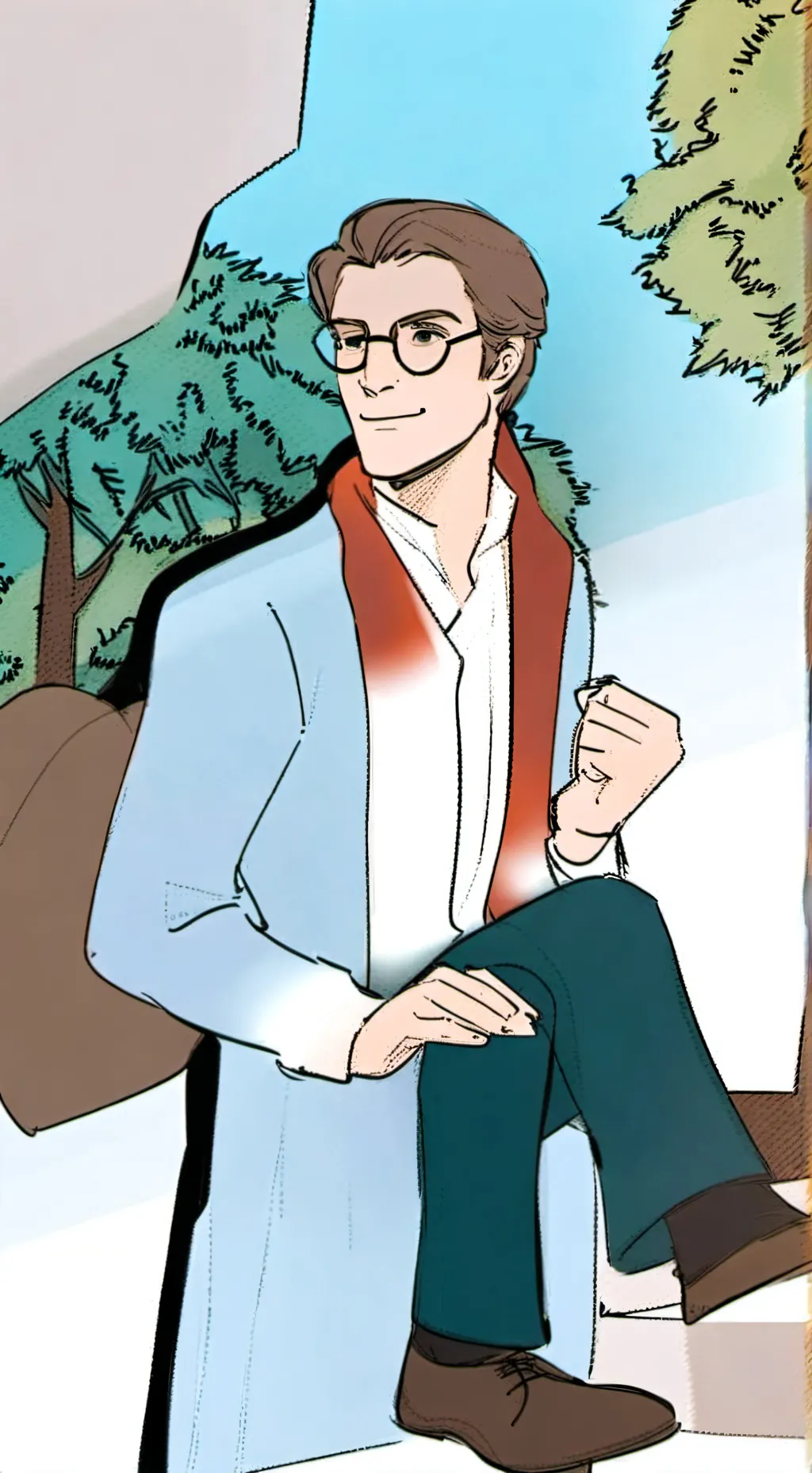 ai character: Sebastian x Moriar background