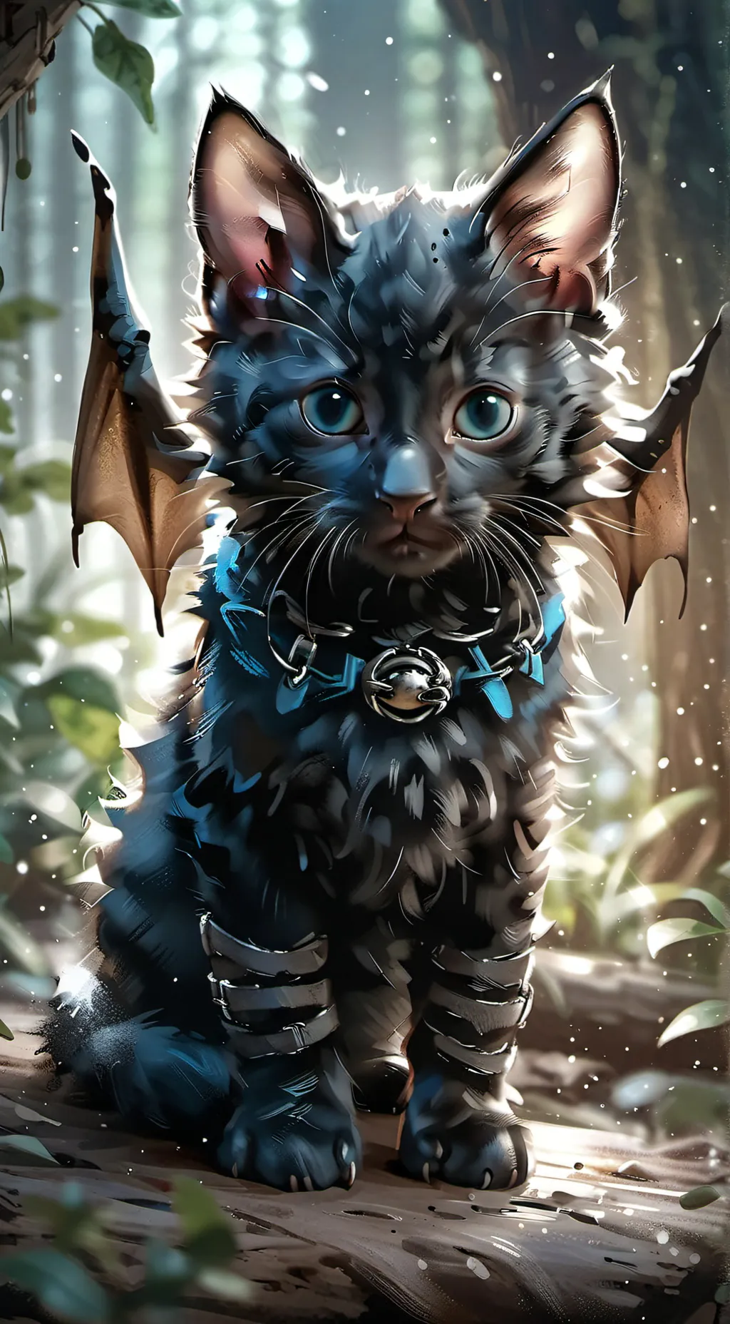 ai character: Moonlight background