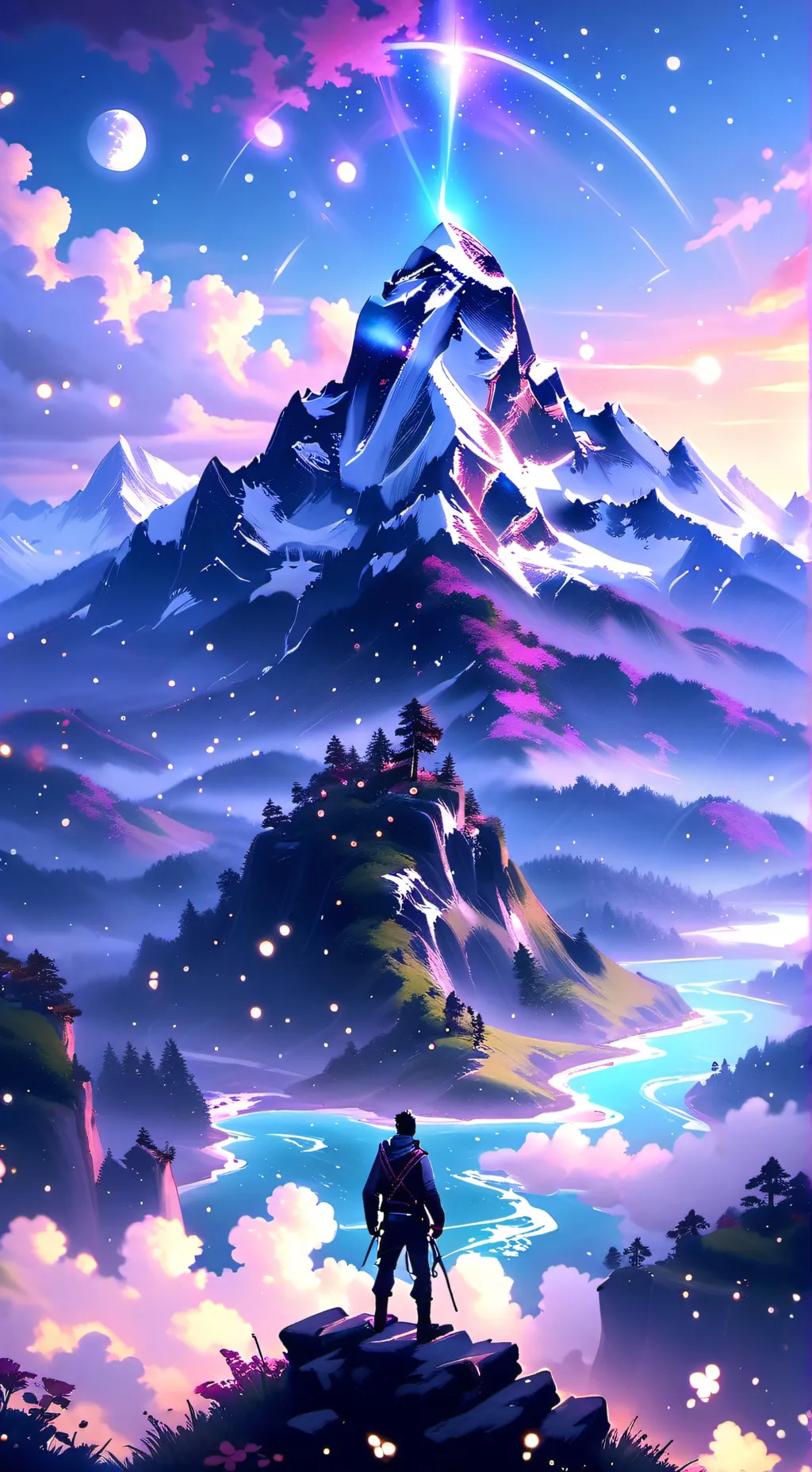 ai character: Melton climbing background