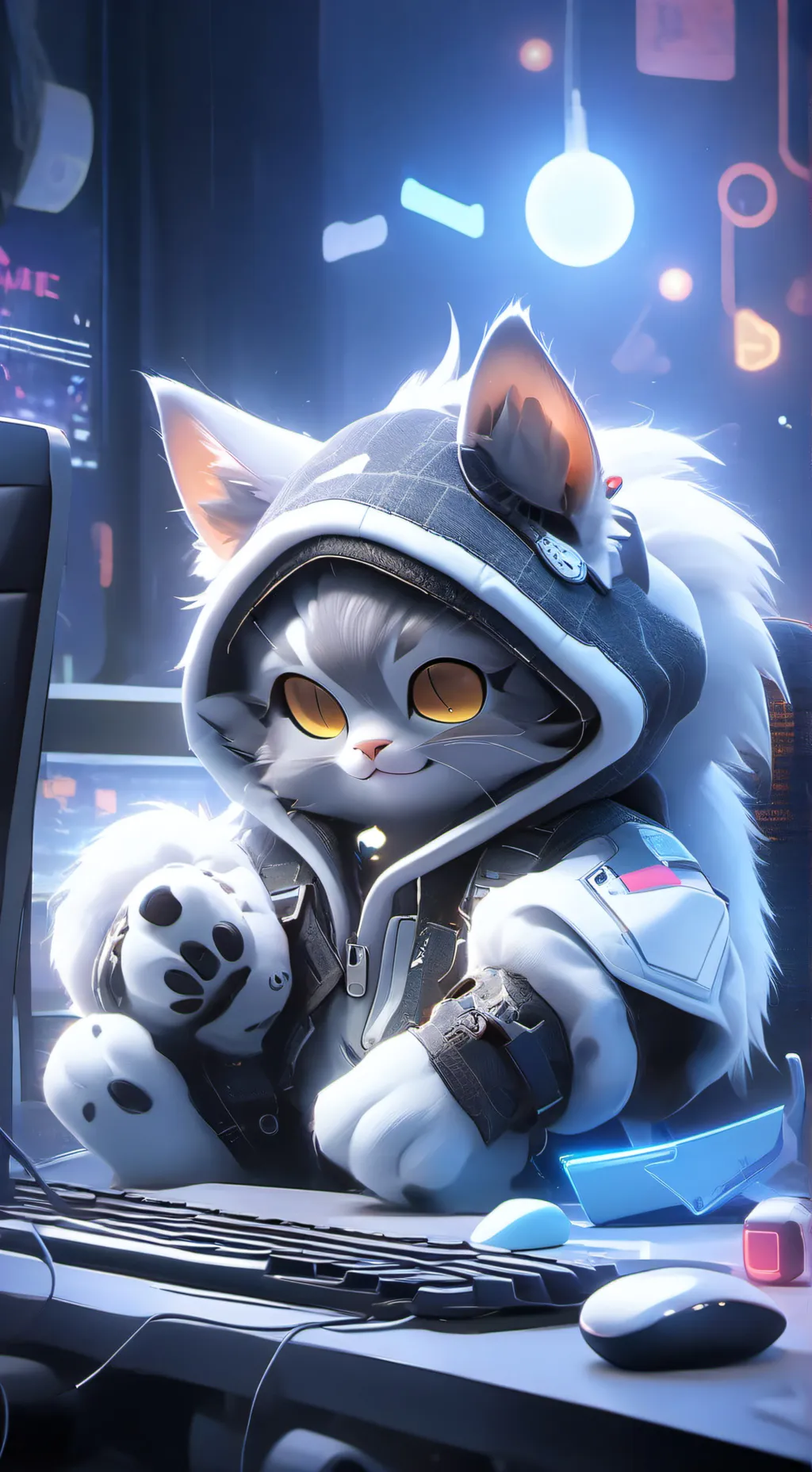 ai character: BitBit background