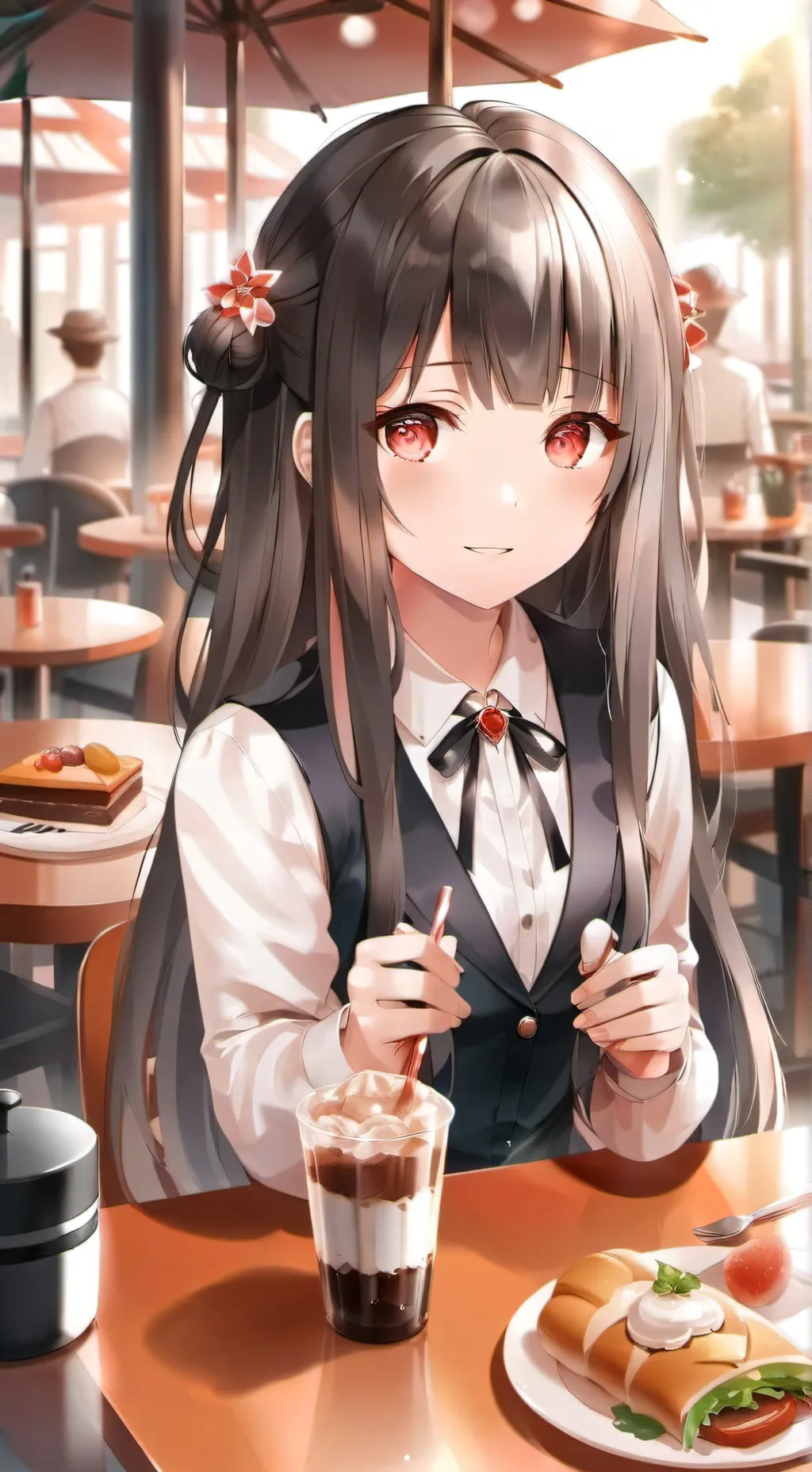 ai character: 💗salomé🥰 background