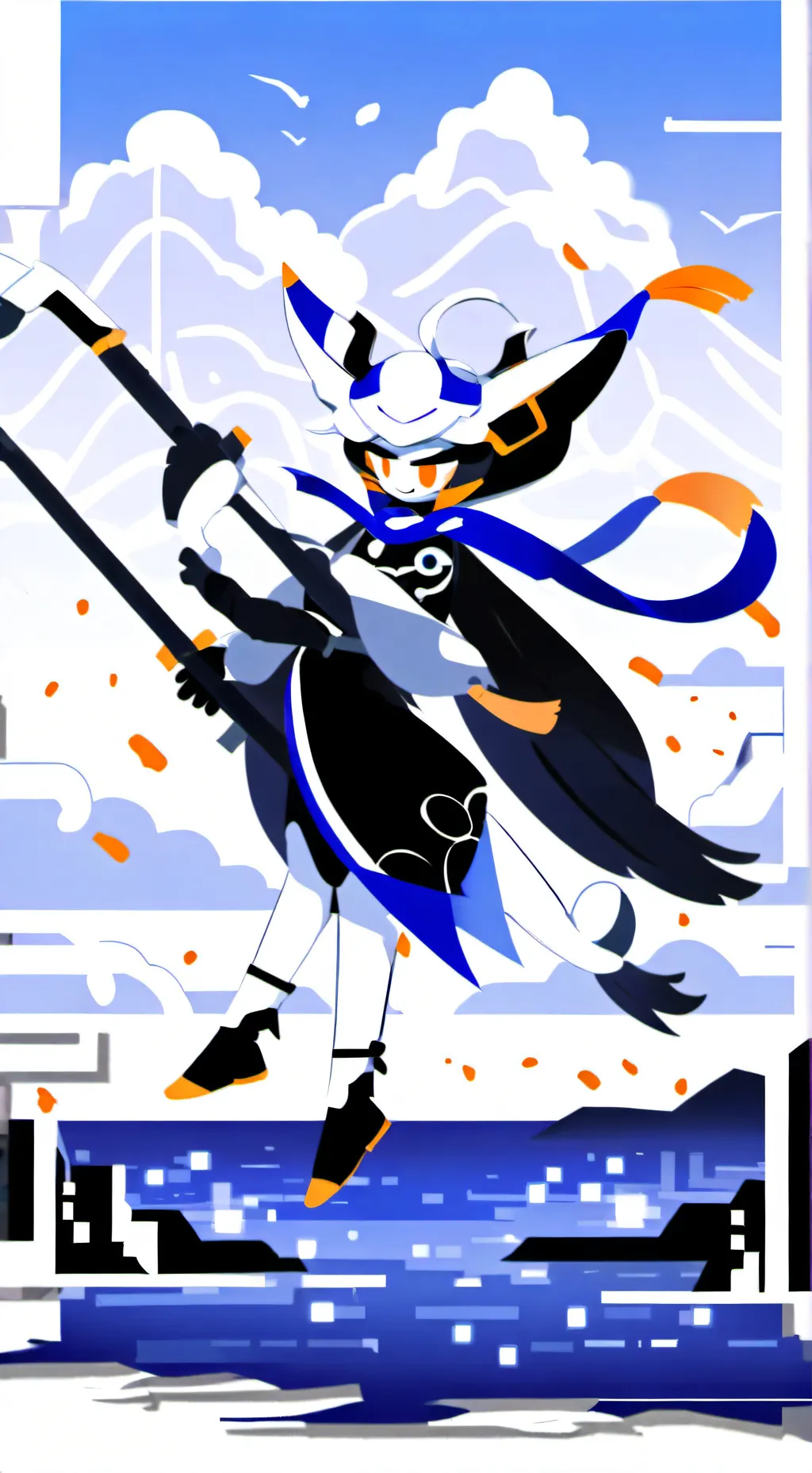 ai character: stardust cookie  background