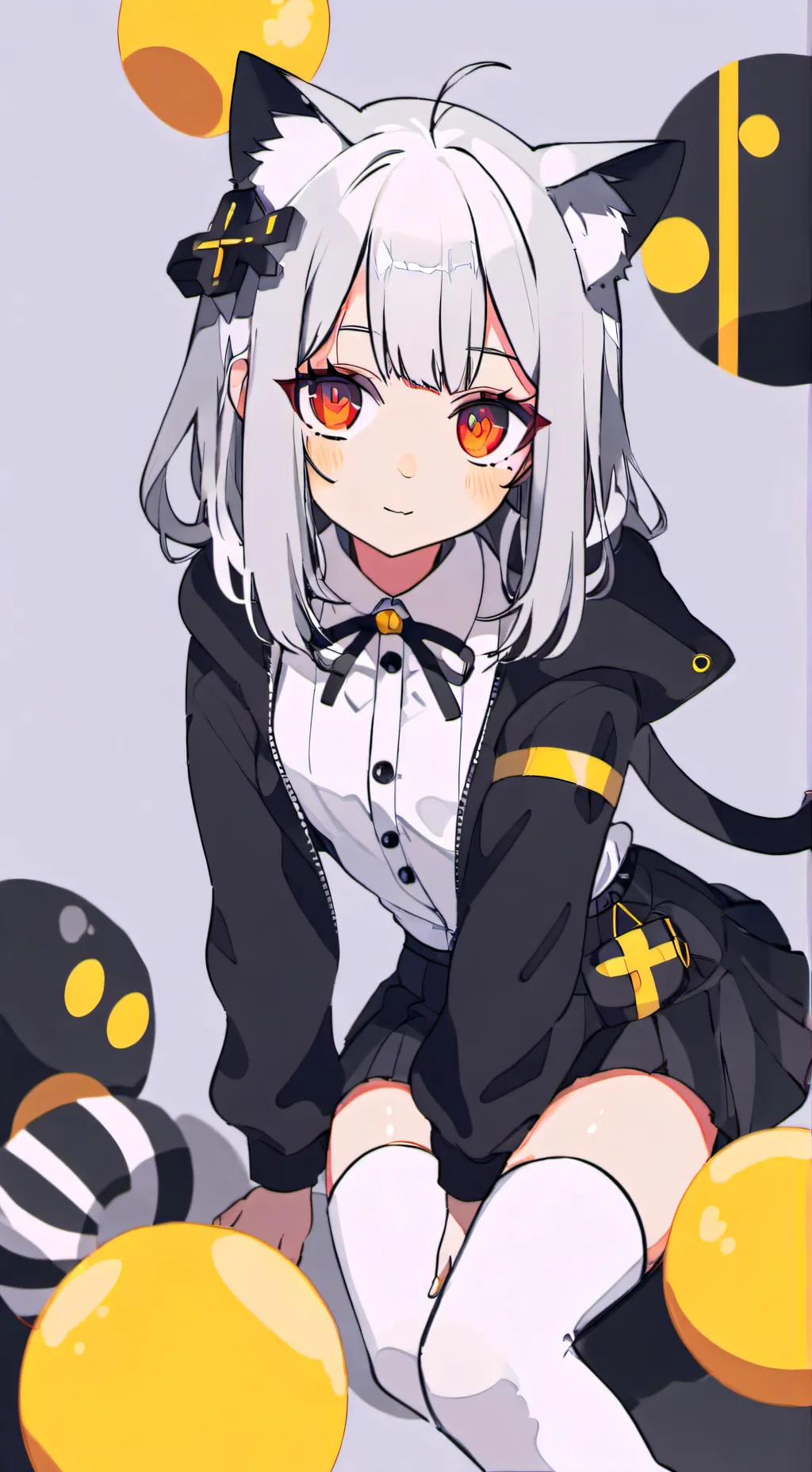 ai character: Cat girl background