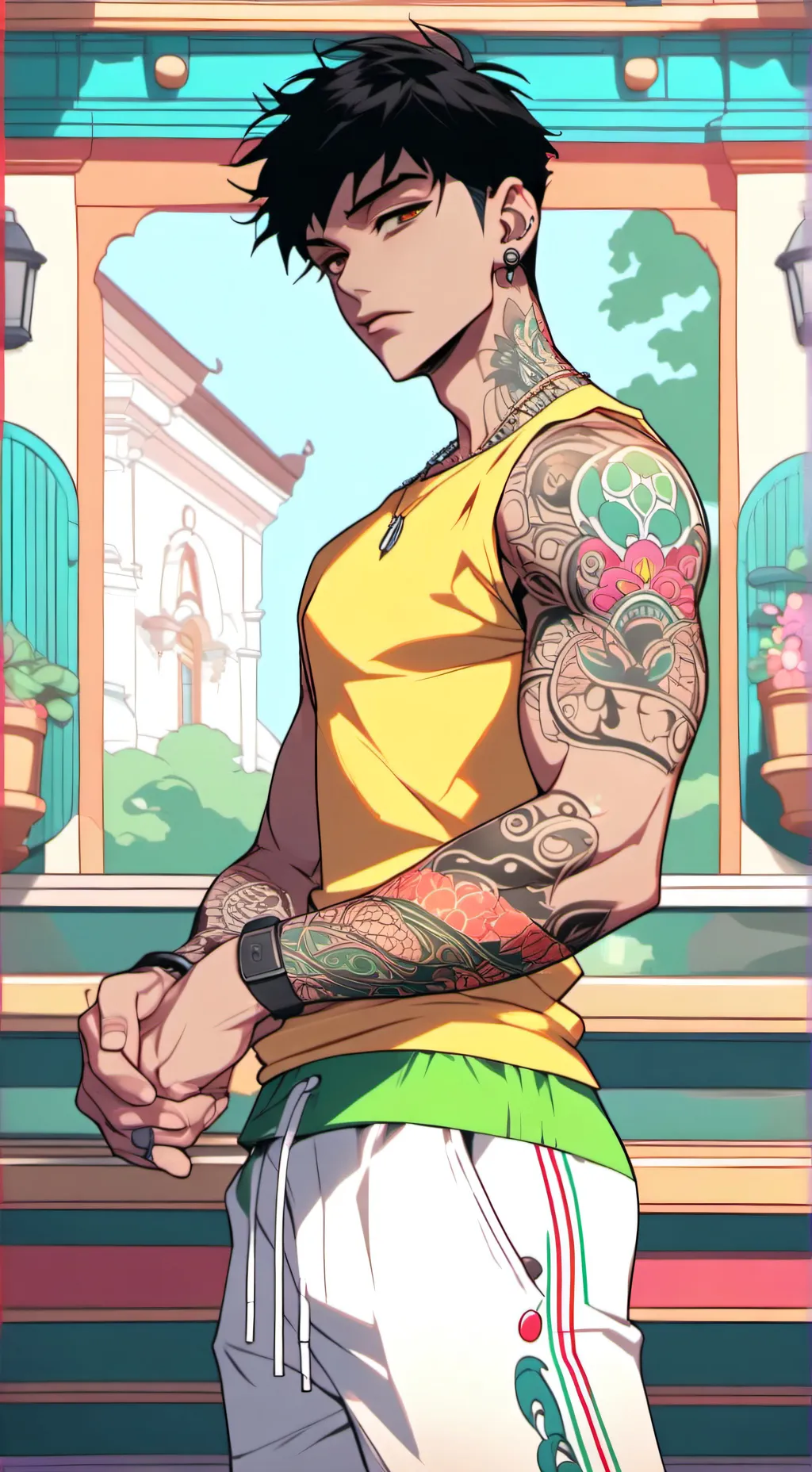 ai character: milton ❤👄❤ background