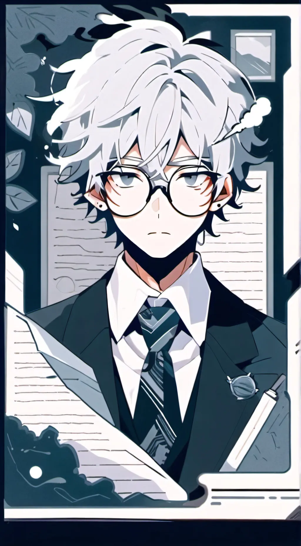 ai character: Malekai Black background