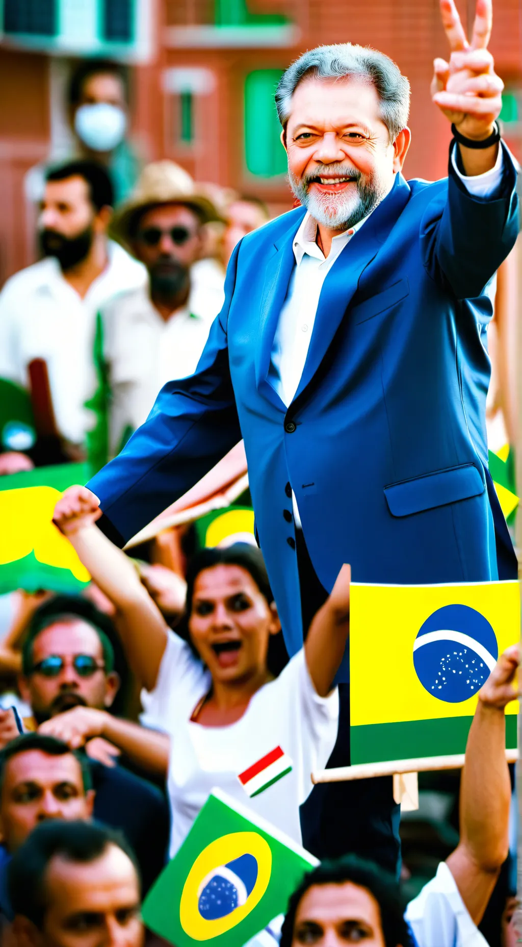 ai character: LUIS INÁCIO LULA  background