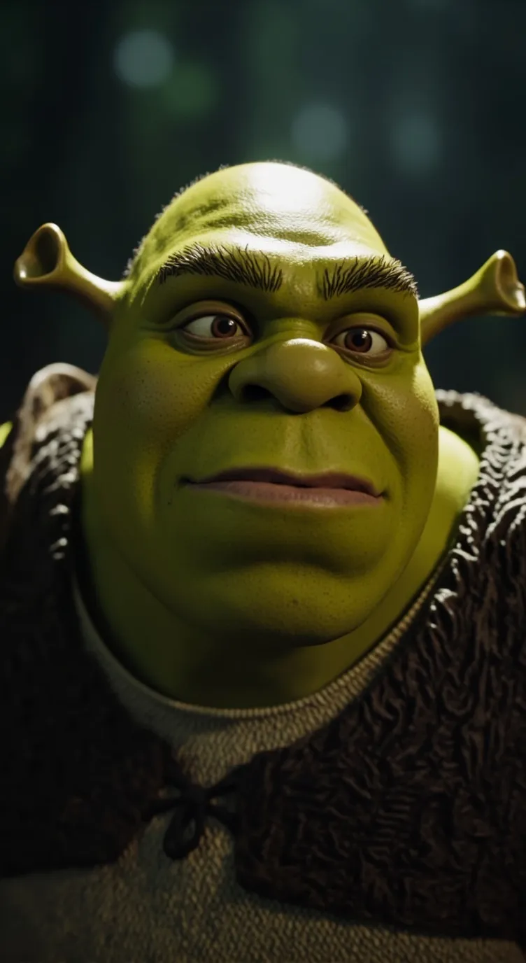 ai character: Shrek  background
