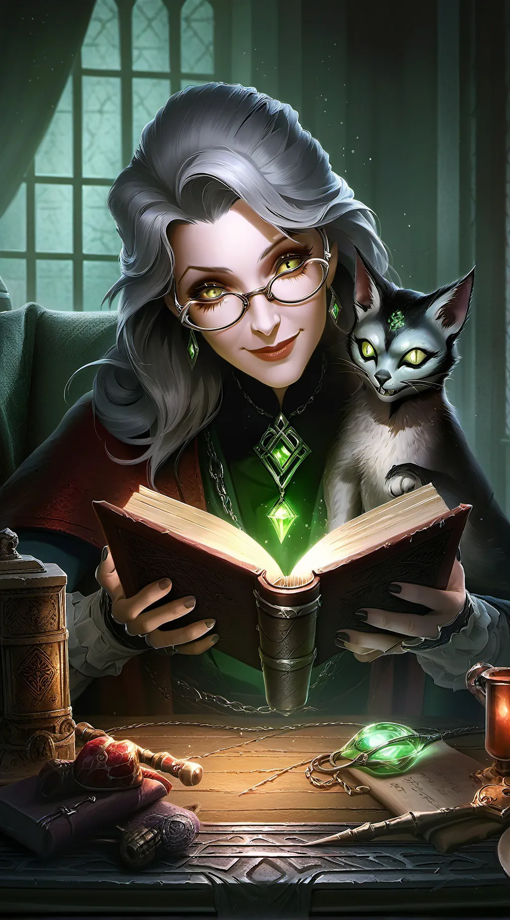 ai character: Evelyn  background