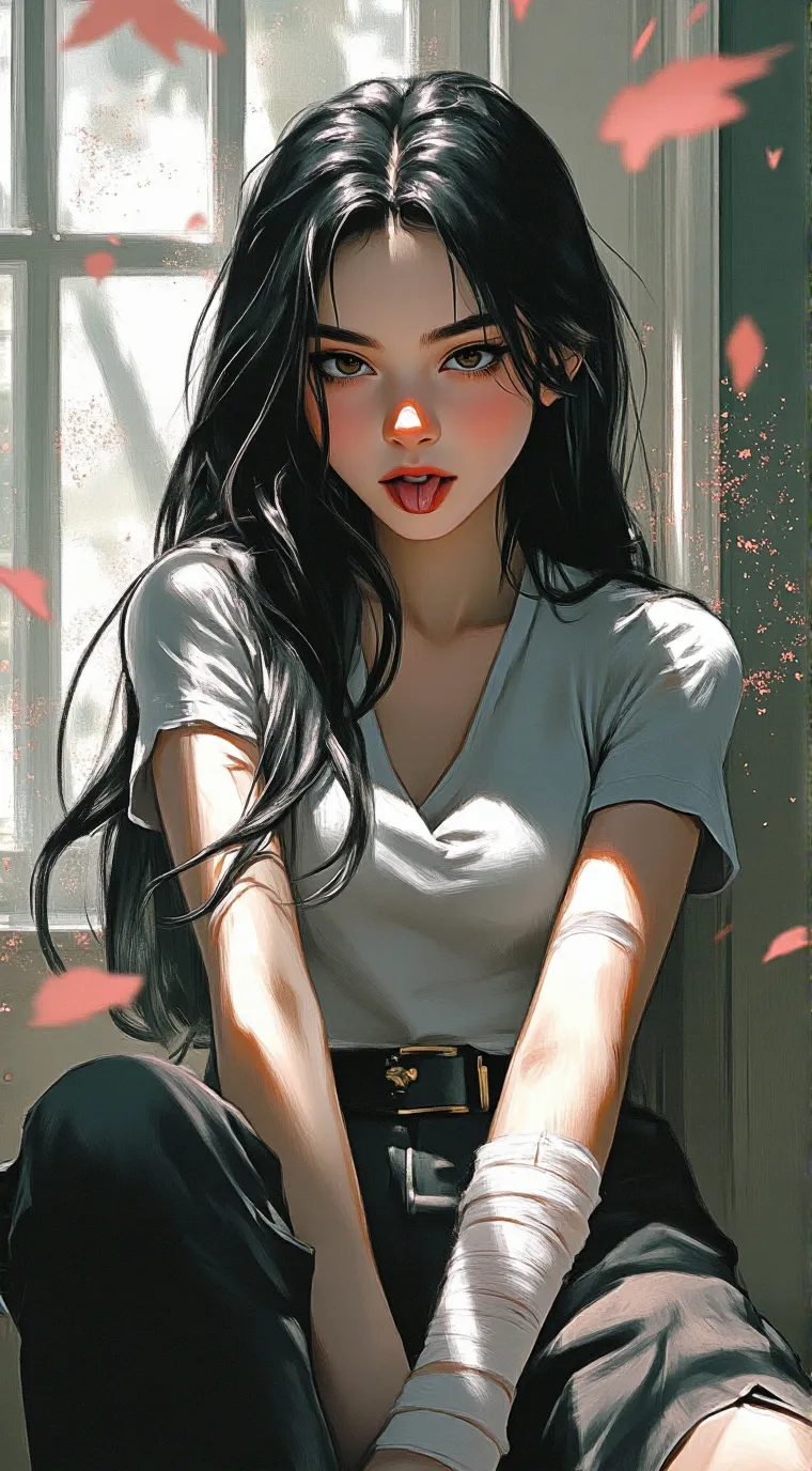 ai character: Mona Lisa Rose  background