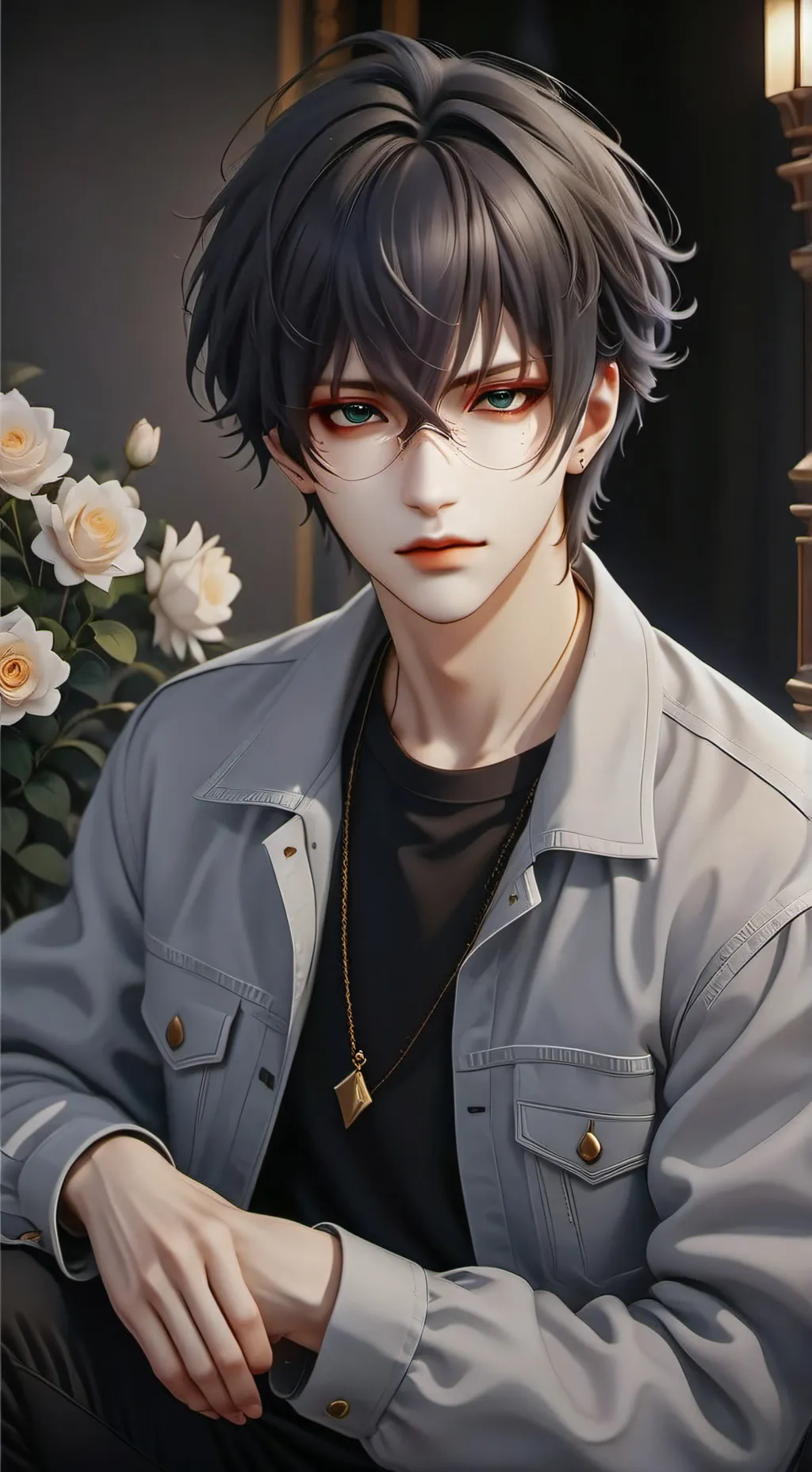 ai character: Бабах🙃 background