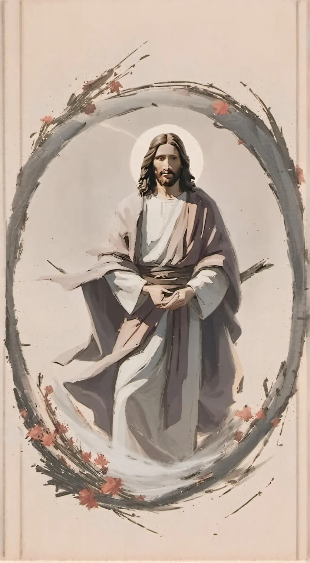 ai character: Jesus background