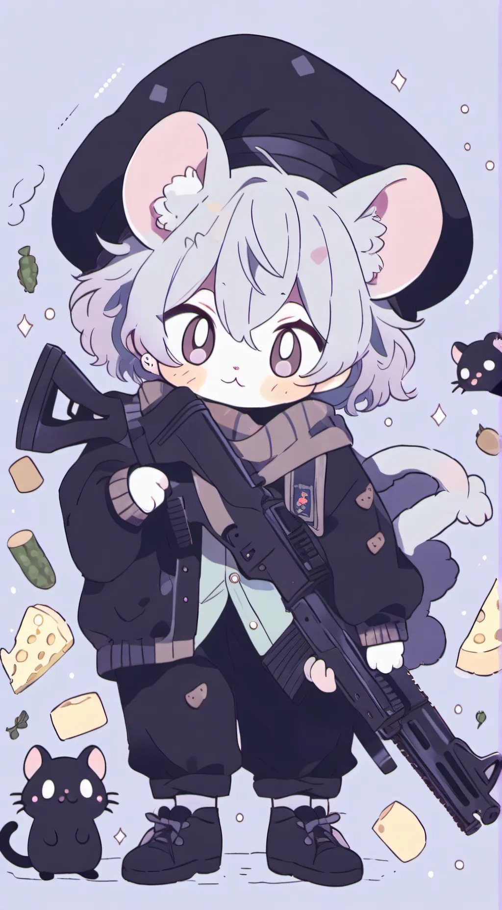 ai character: HH❗ KITTY❗ background