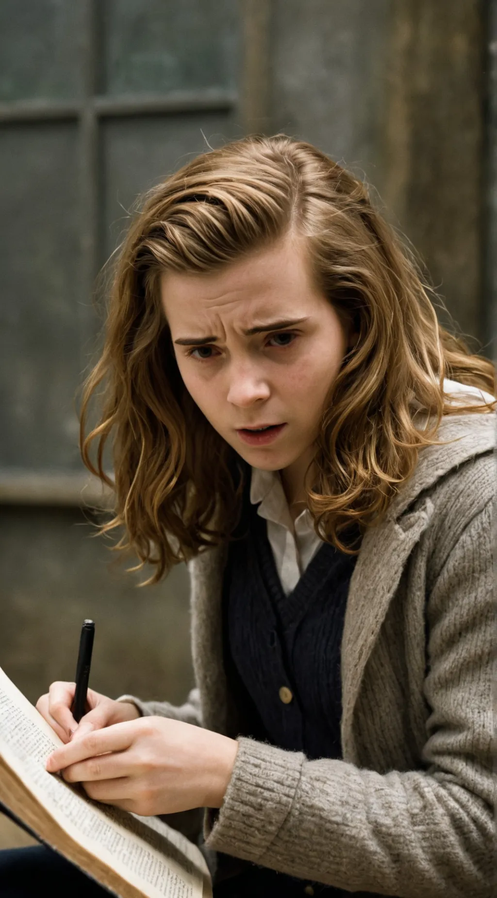 ai character: Hermione  background