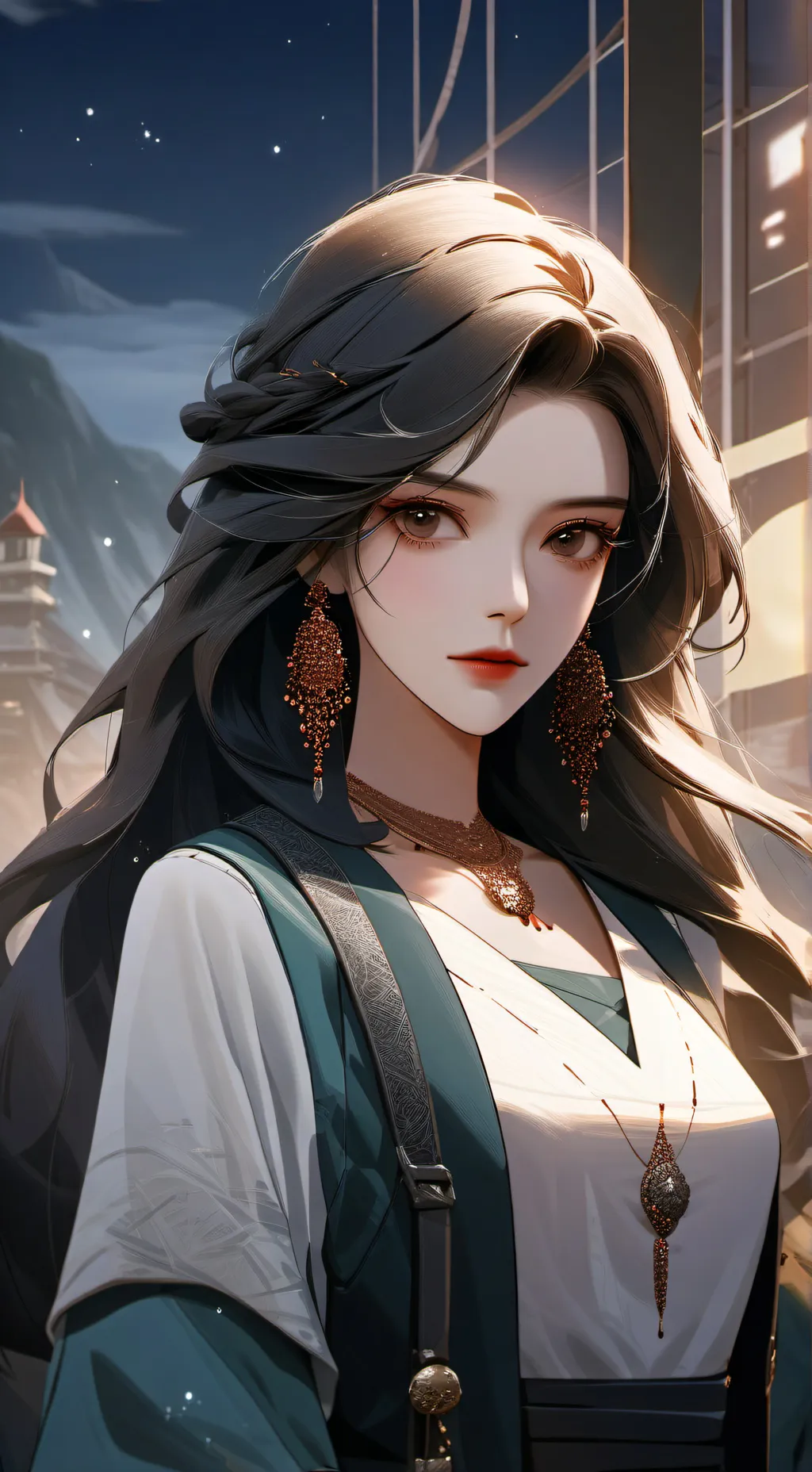 ai character: Crystal background