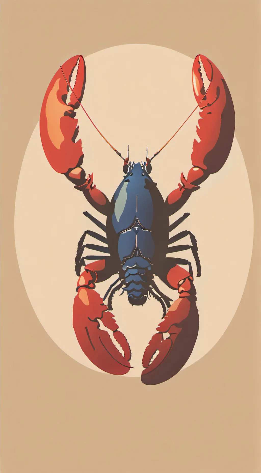 ai character: lobster background