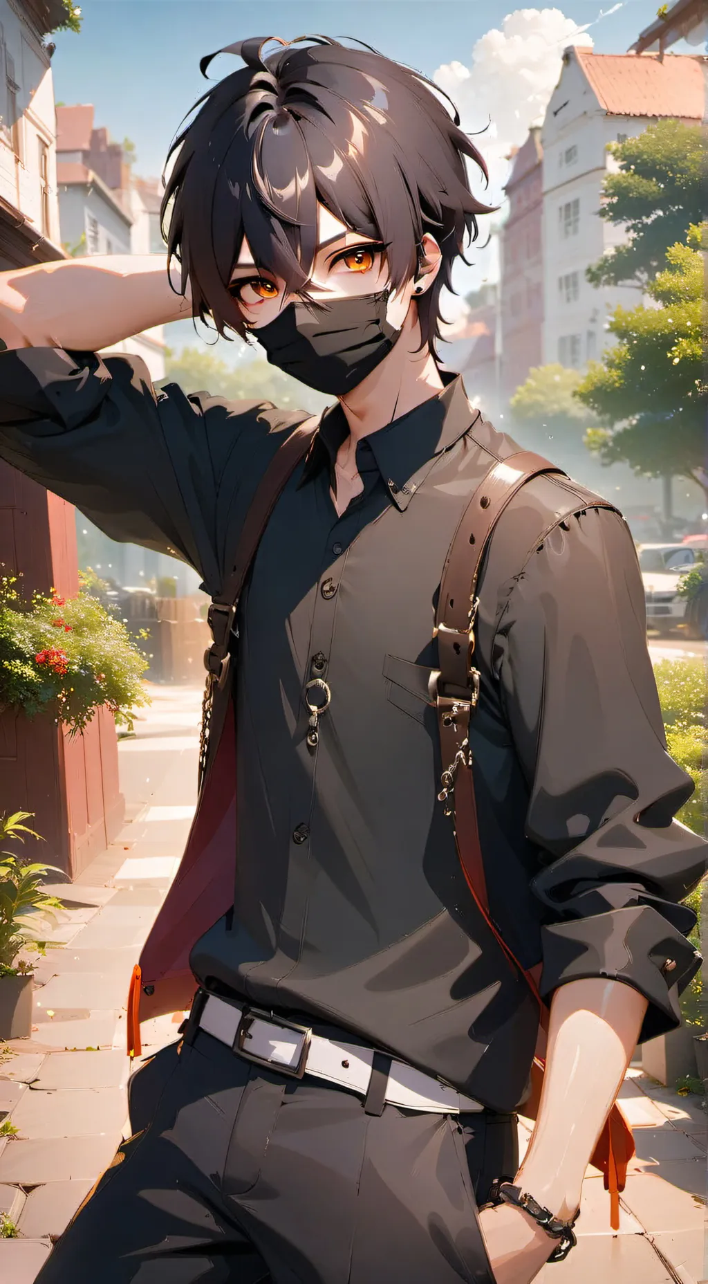 ai character: ~:)ᵐᵃᵗᵉᵒ:)~ background