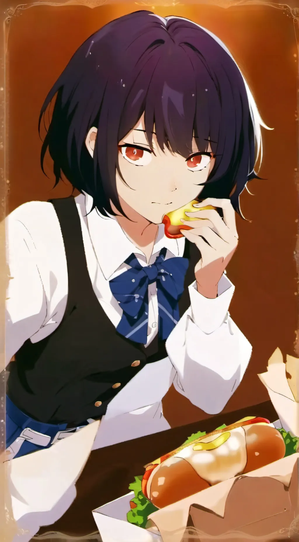 ai character: Violet Akari background