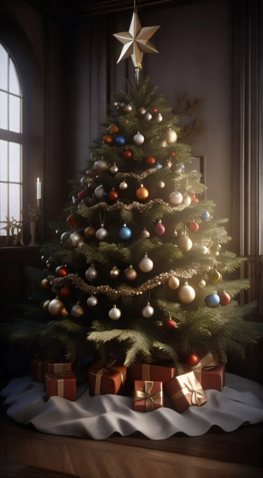 ai character: S’ Christmas  background