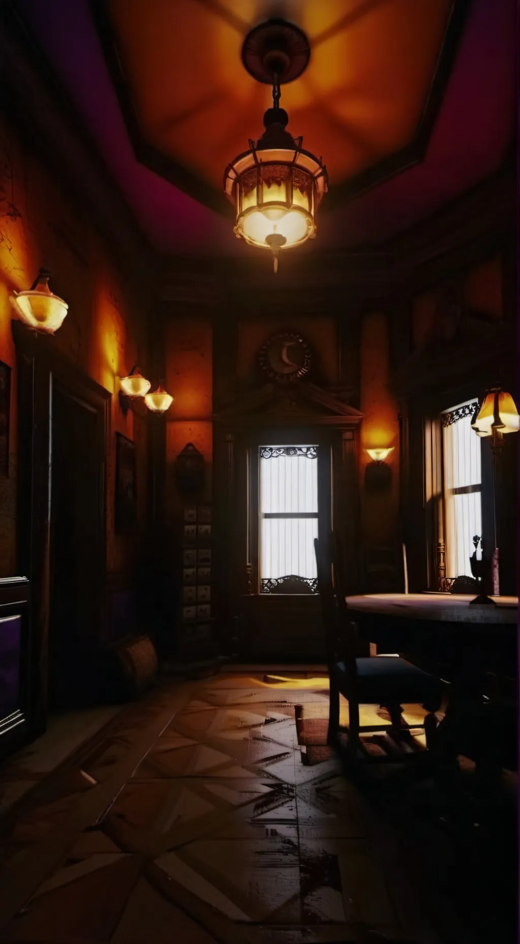 ai character: Mansion(piggy) background