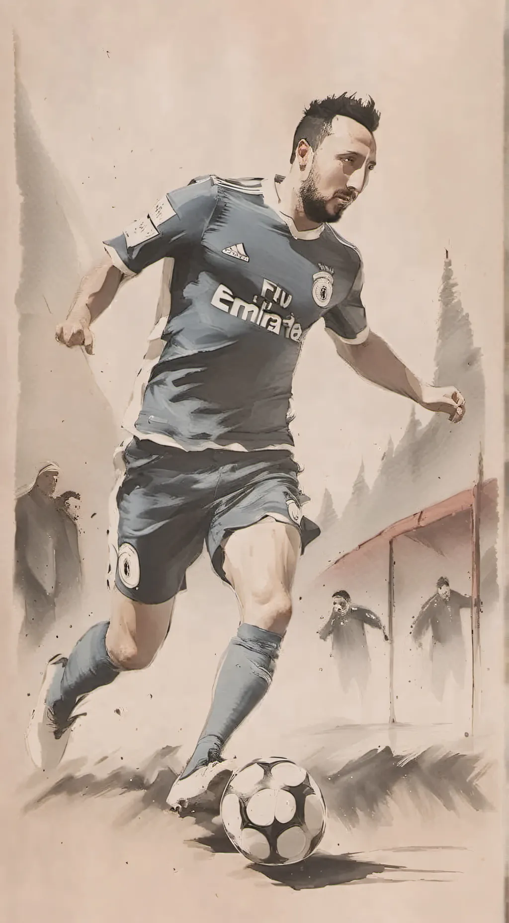 ai character: santi cazorla background