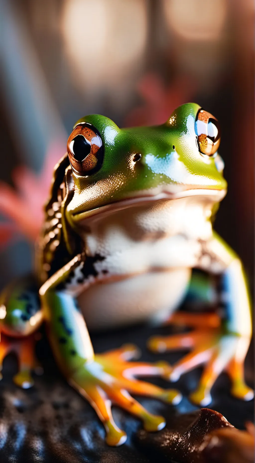 ai character: Froggie background