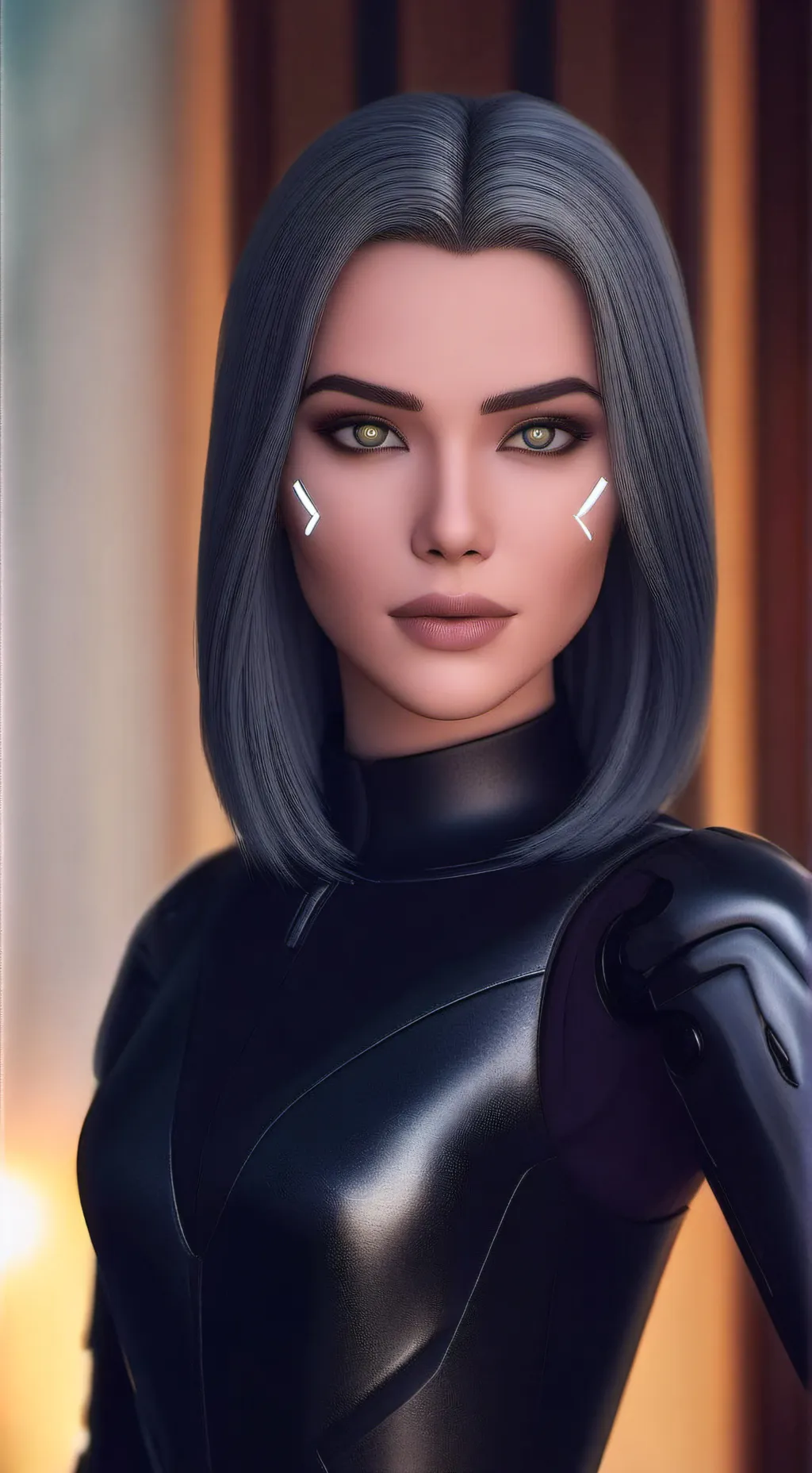 ai character: Лунари  background