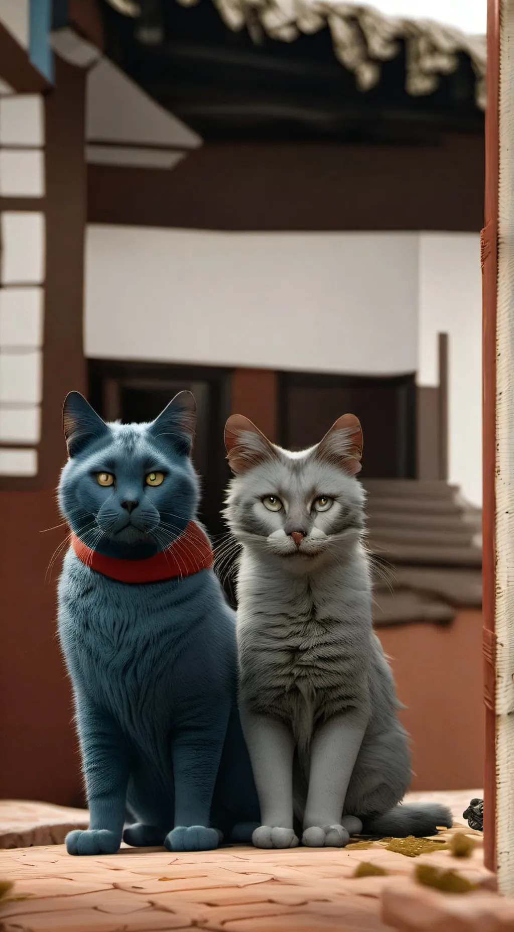 ai character: Gray and jolt background