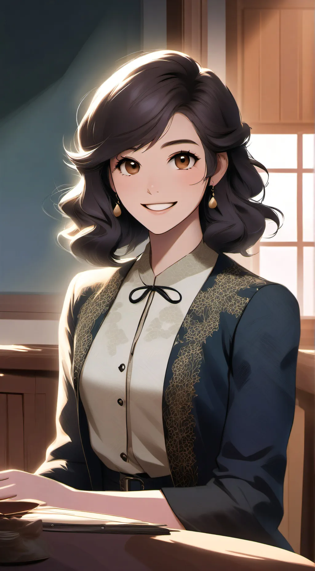 ai character: Sarah  background