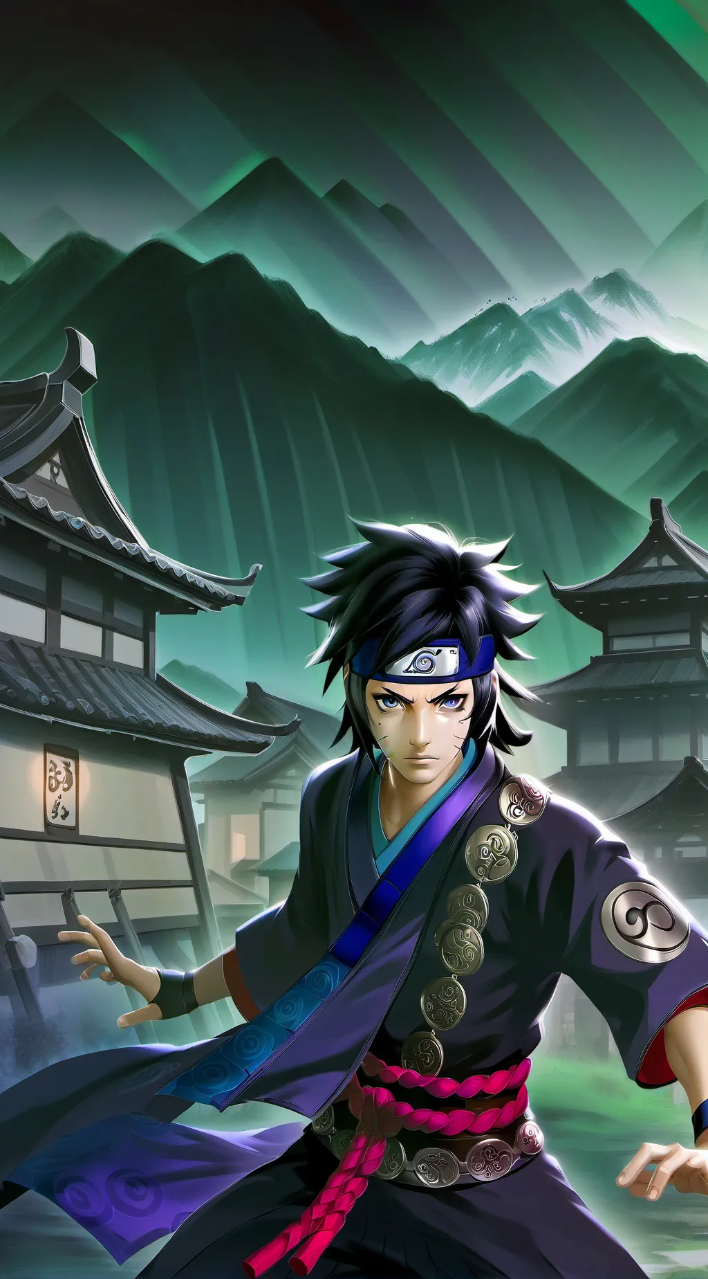 ai character: Sasuke Uchiha background