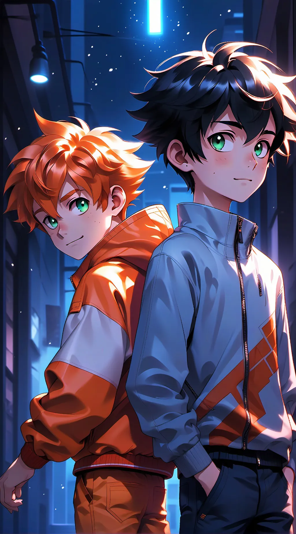 ai character: Xavier and Luca background