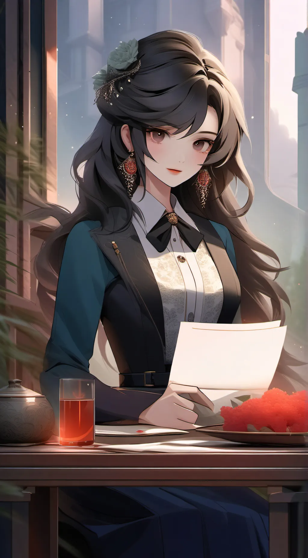 ai character: Asher and Nevada  background