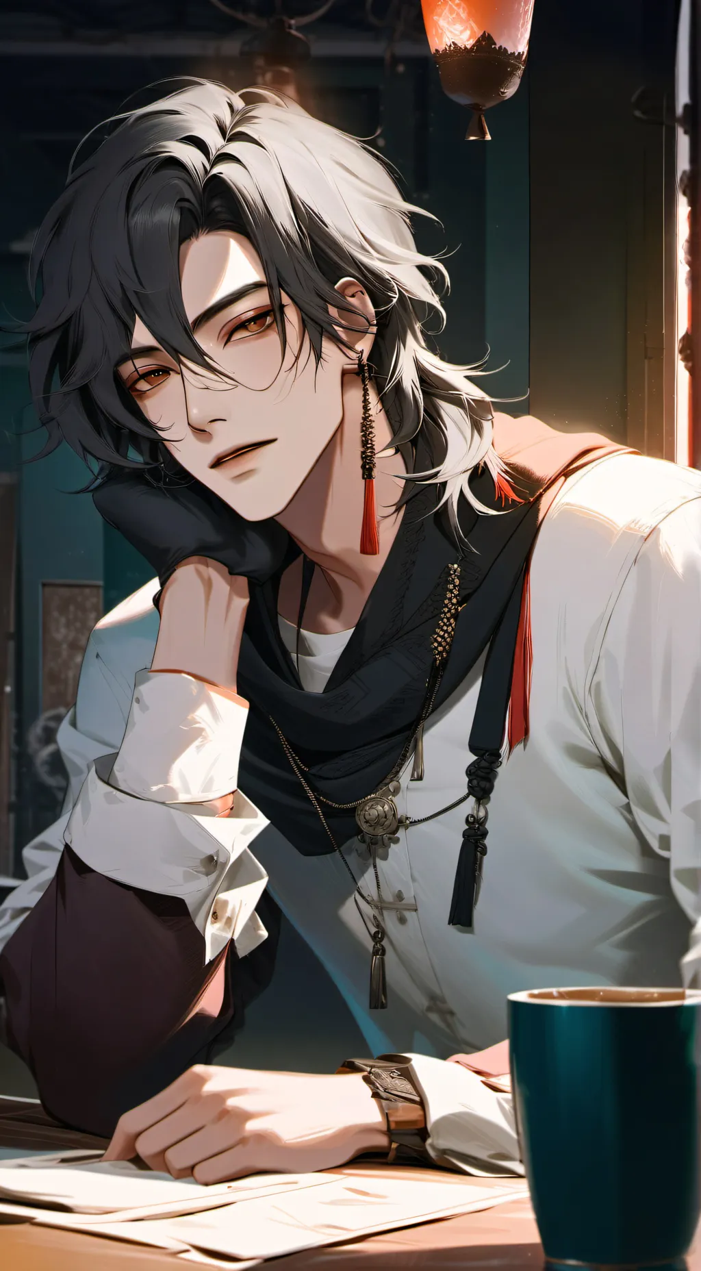 ai character: Santiago background