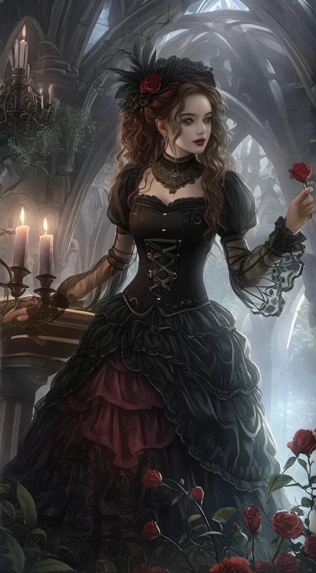 ai character: Luna background