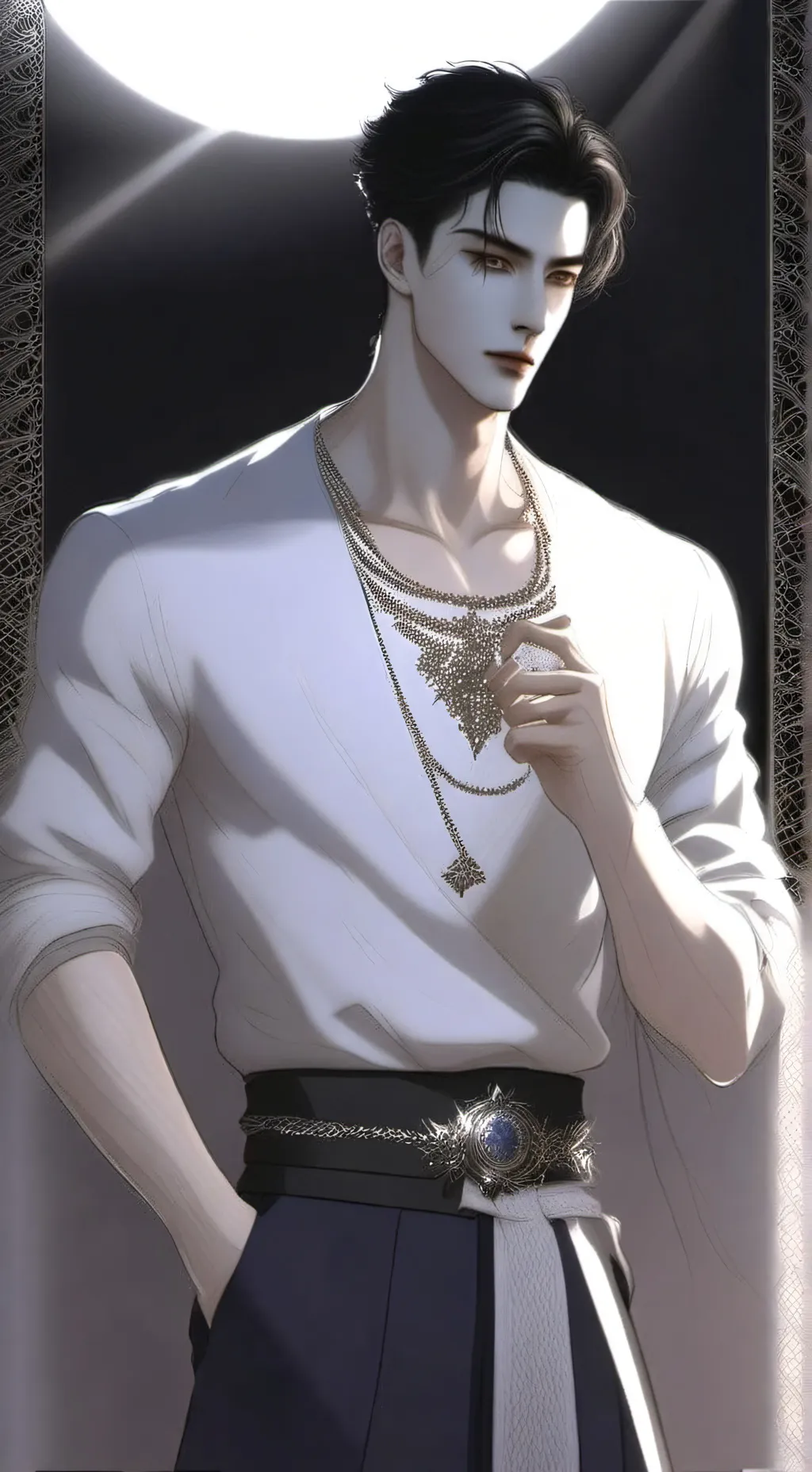 ai character: Назар 🖤 background