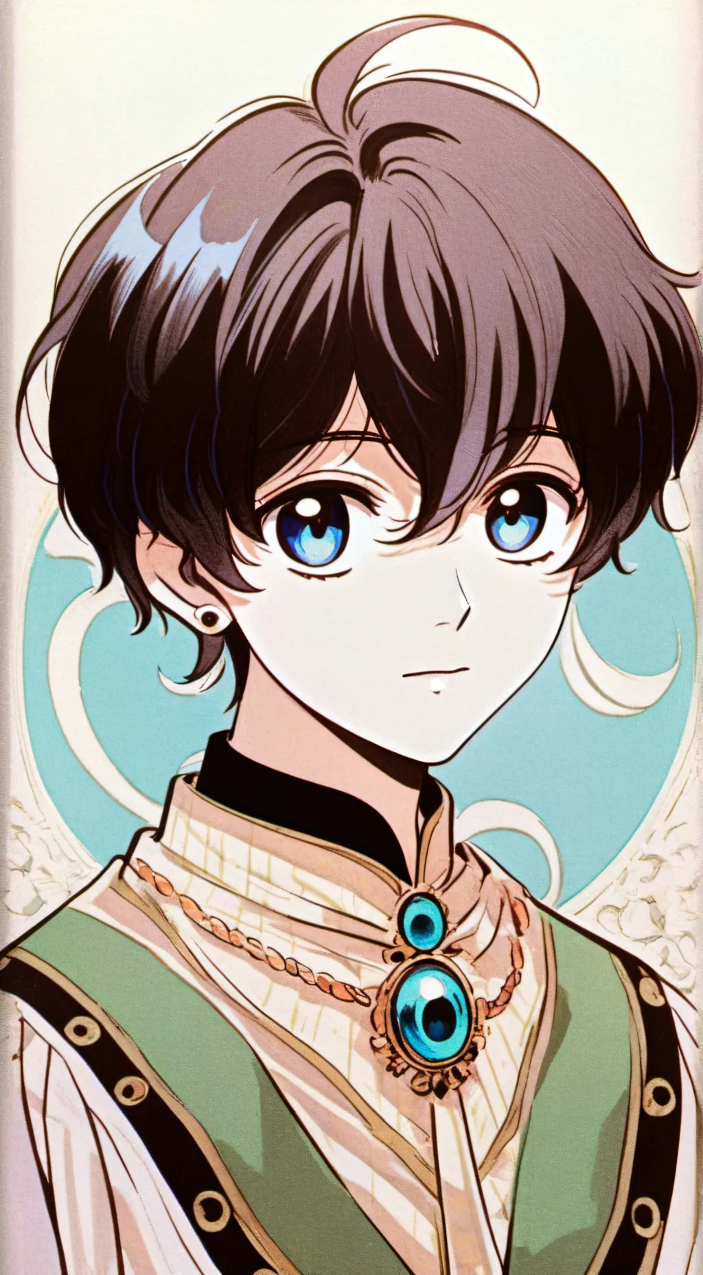 ai character: Zéo et mark  background