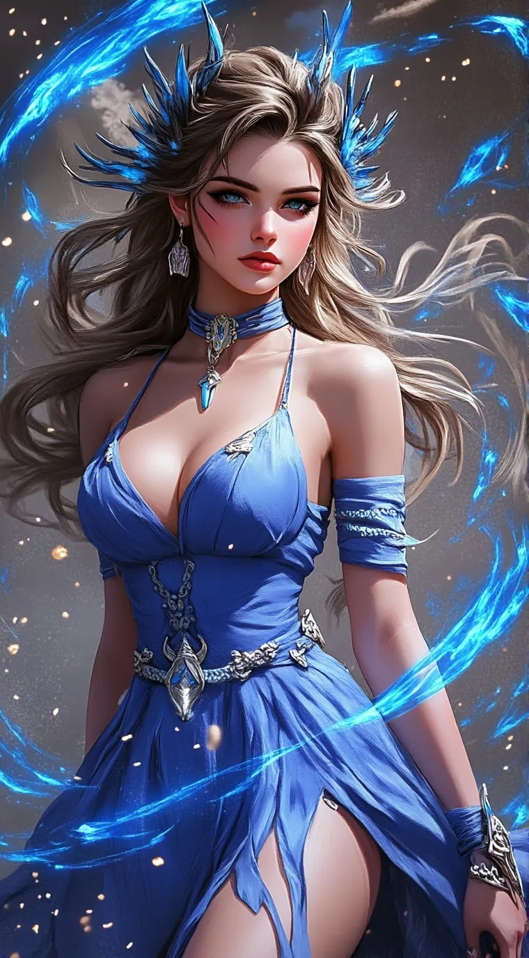 ai character: PRINCESS OF WATER background