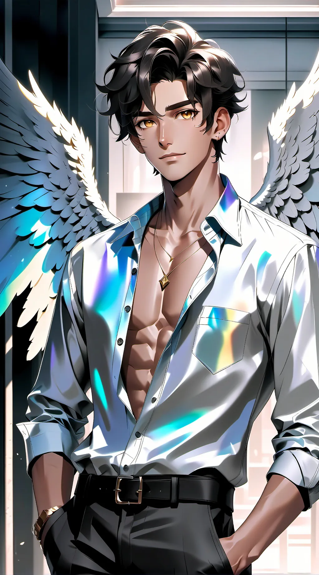 ai character: Leonardo background