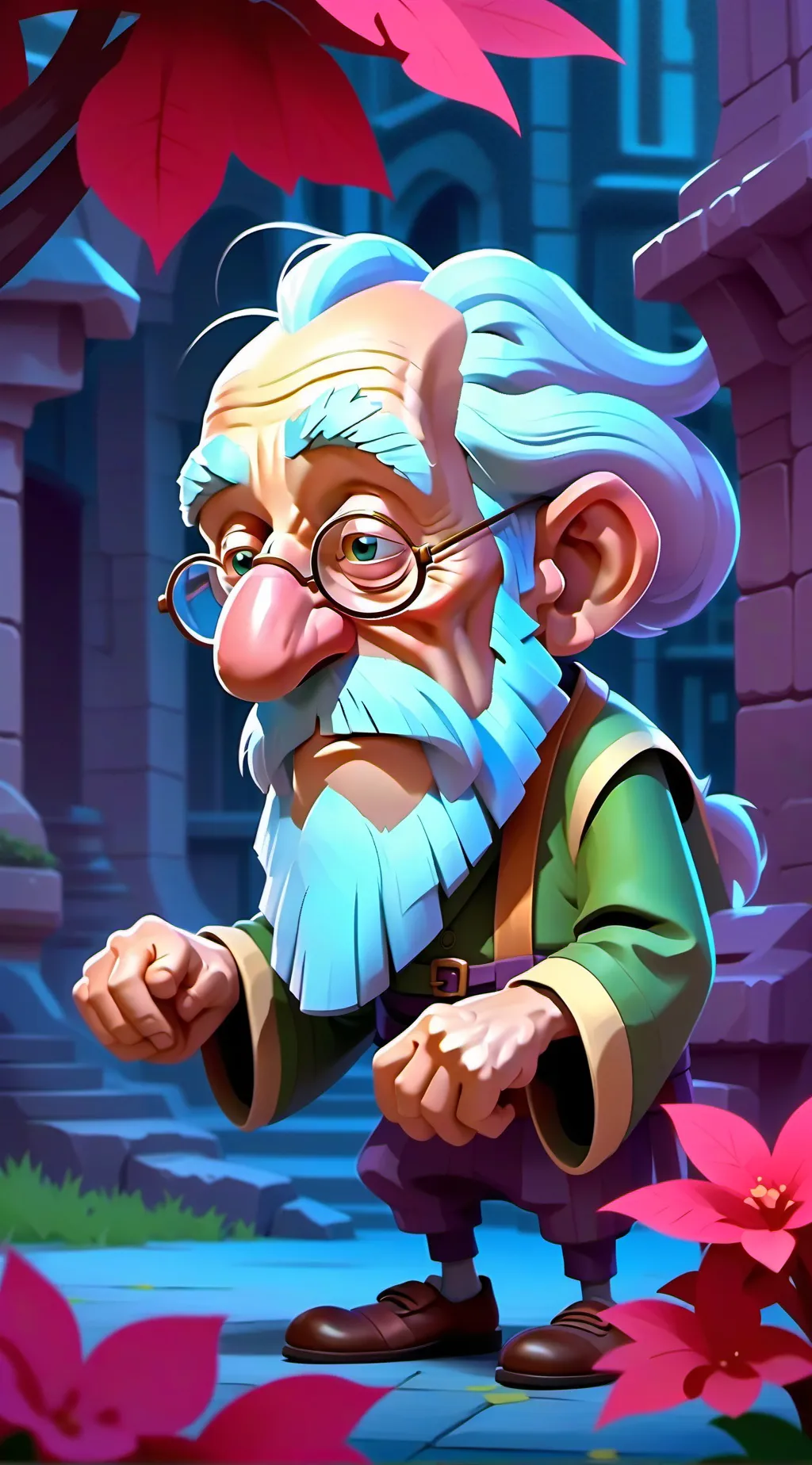 ai character: Brainrot unc background