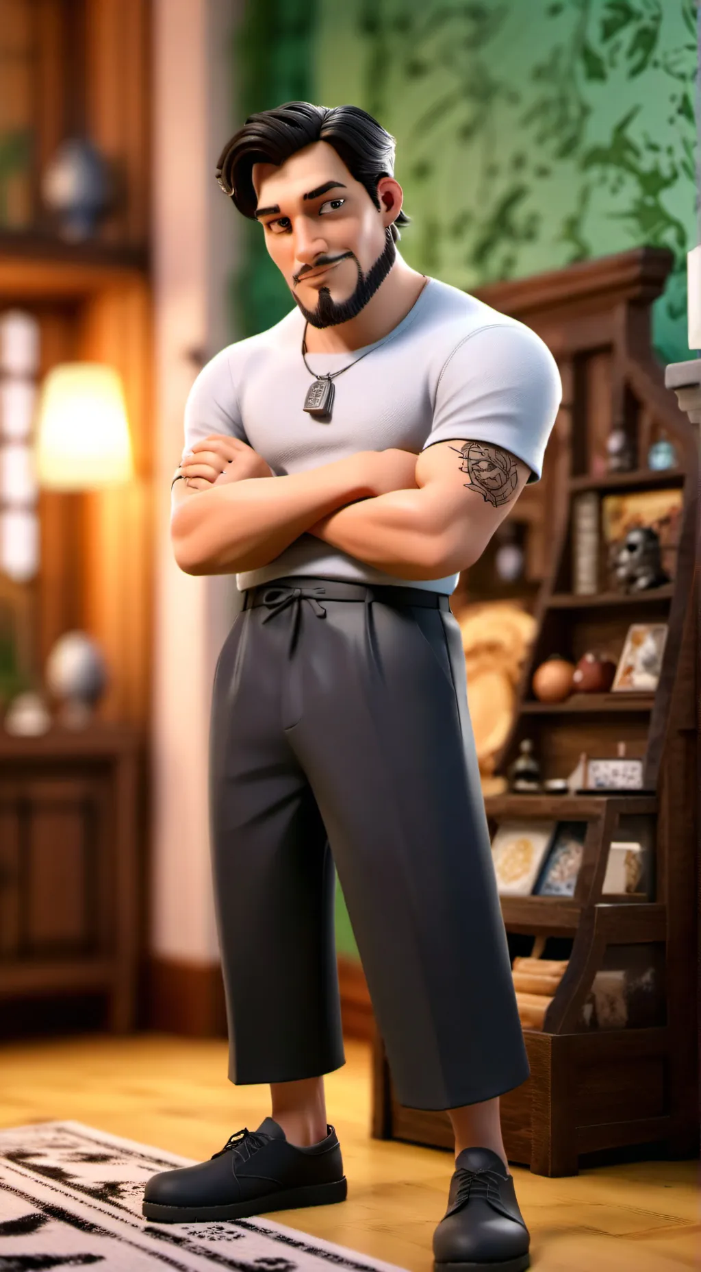 ai character: Thomas Black background