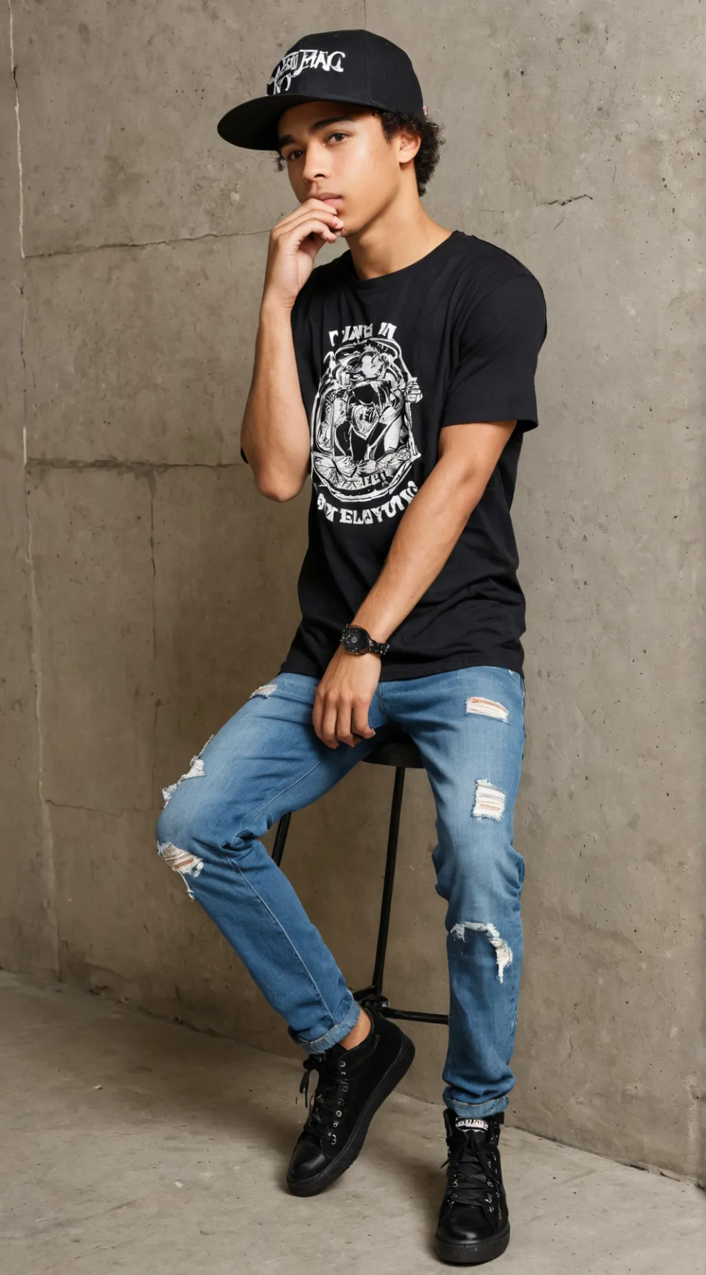 ai character: Bg Knocc Out background