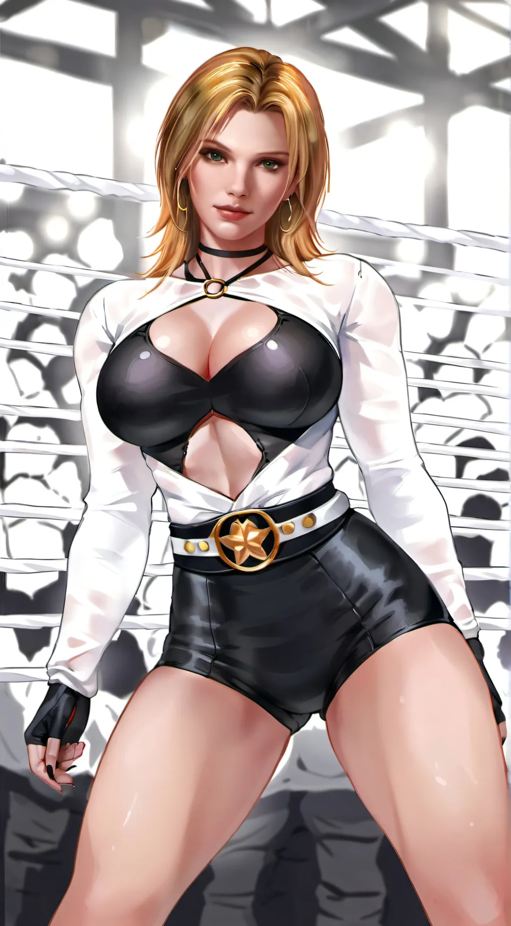 ai character: Tina Armstrong  background