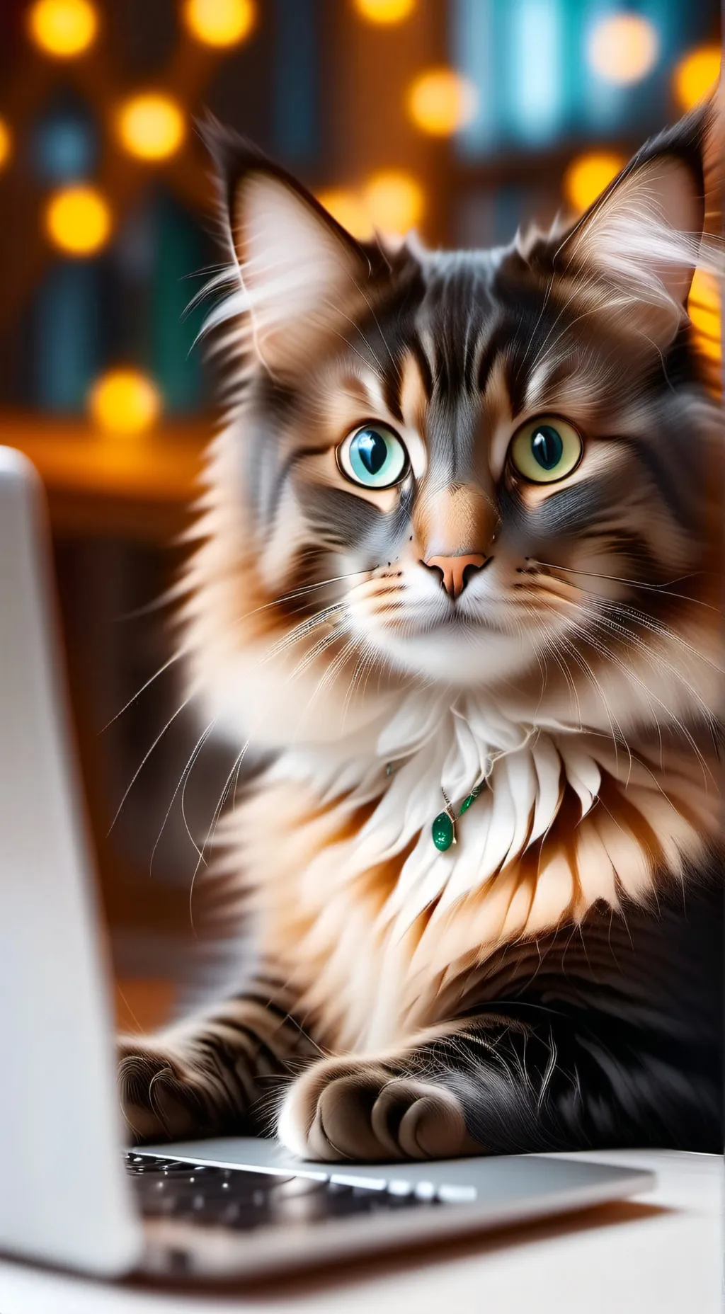 ai character: MemeMaster Meow background