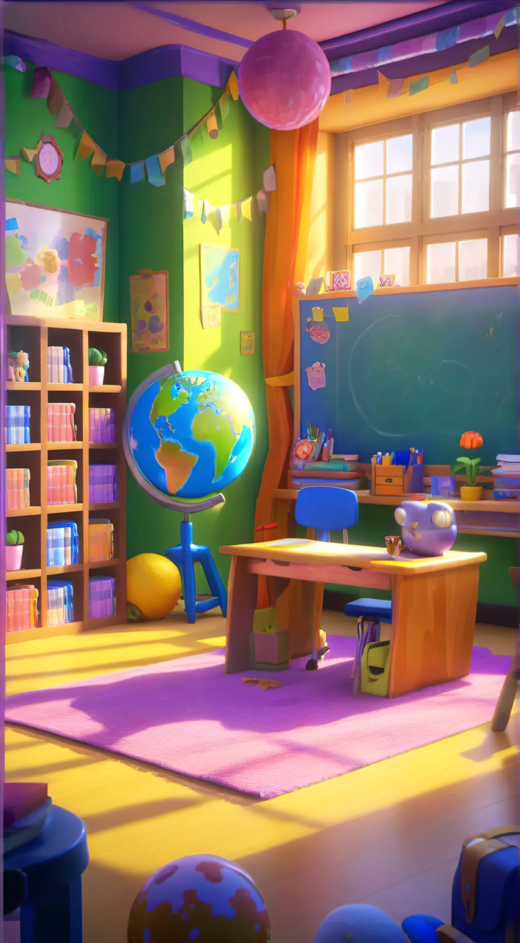 ai character: new school background