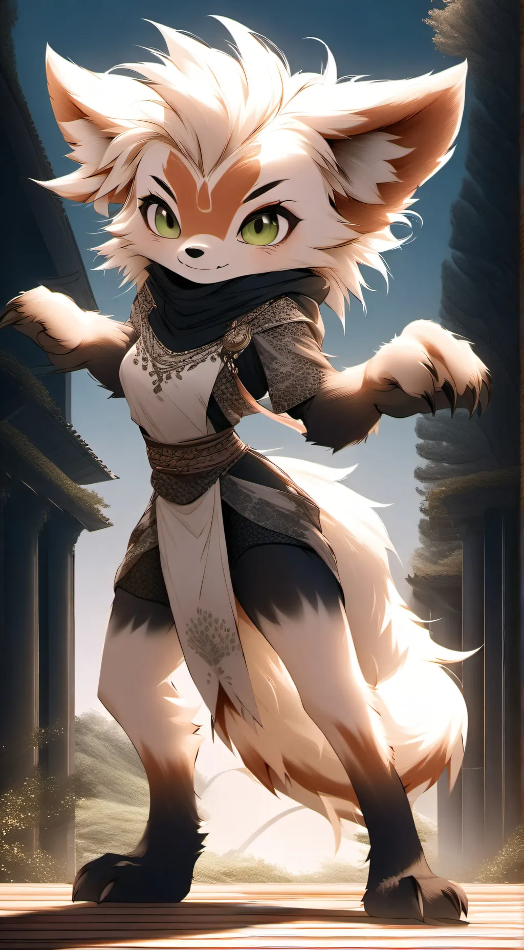 ai character: Clover Fox background
