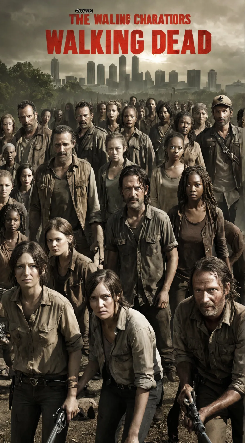 ai character: The walking dead  background