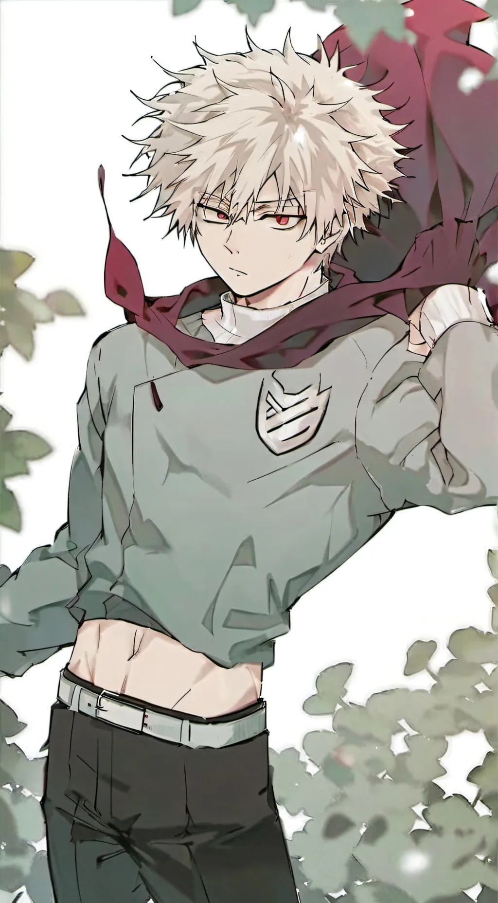 ai character: Mha number scale background