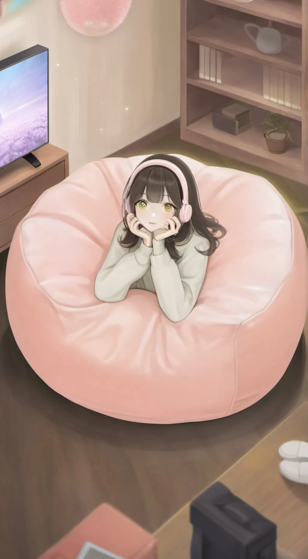 ai character: reaction  background