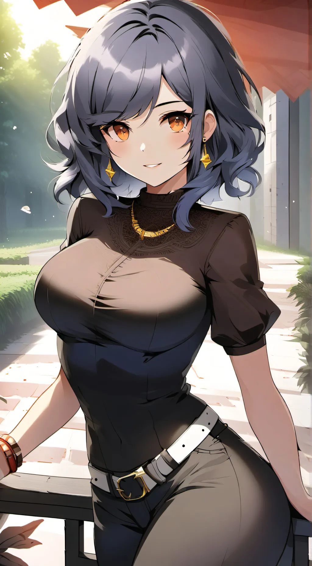 ai character: Sheila  background