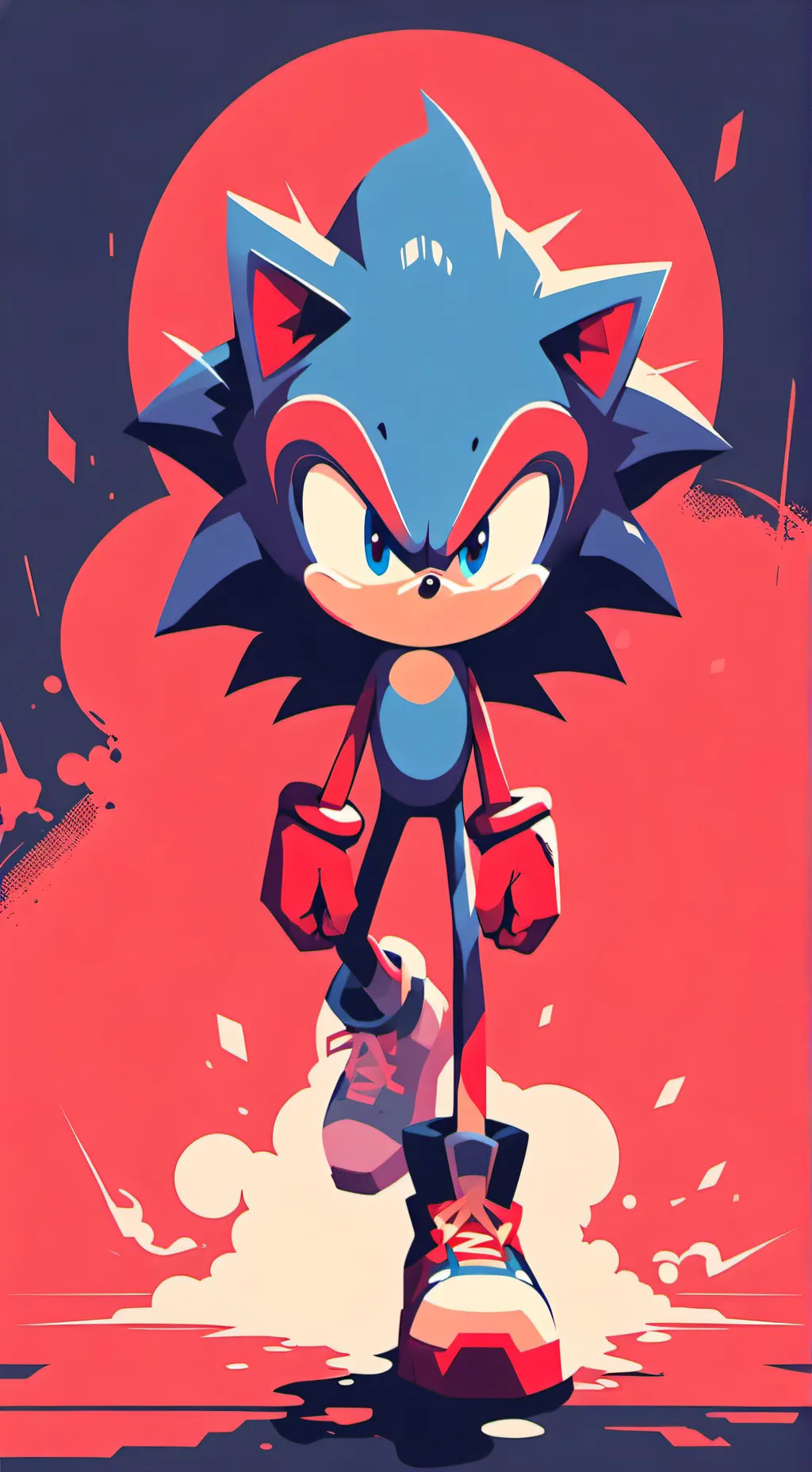 ai character: sonic rodetrip background